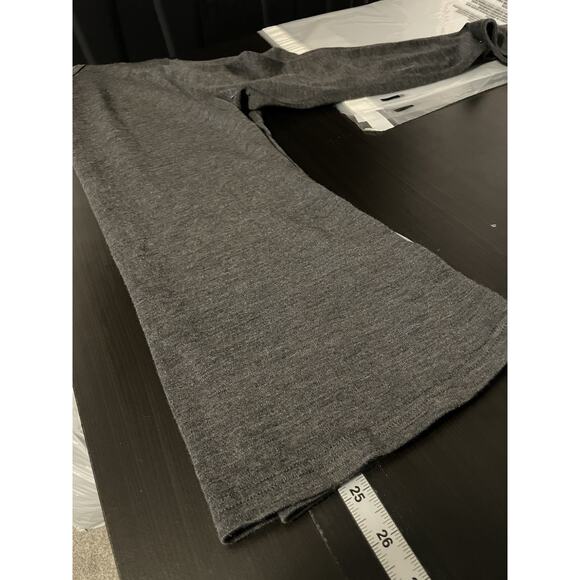 Meriwool Womens Top Medium Gray Merino Wool Base Layer Stretch Lightweight FLAW - Picture 10 of 11